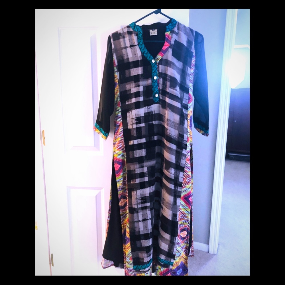 Black/gray Tunic/Kurti